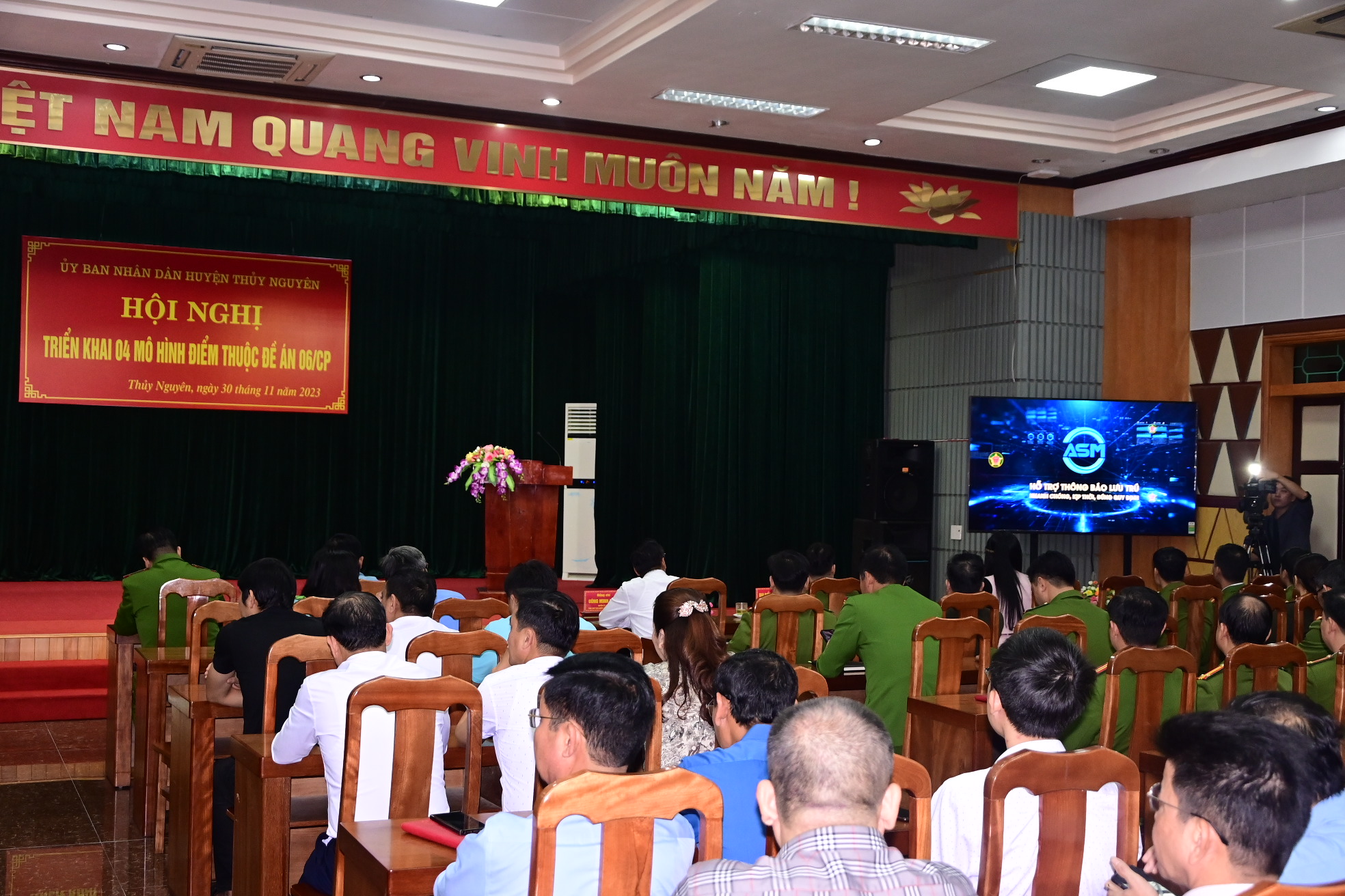 Công an huyện Thủy Nguyên: Cài đặt phần mềm ASM đối với 40 cơ sở